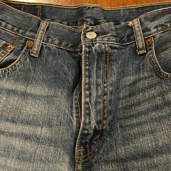 Levi’s blue Jean shorts 569 size 34 - Picture 2 of 10